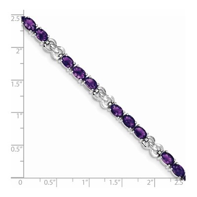 Sterling Silver Amethyst Bracelet – view 4