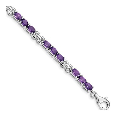 Sterling Silver Amethyst Bracelet