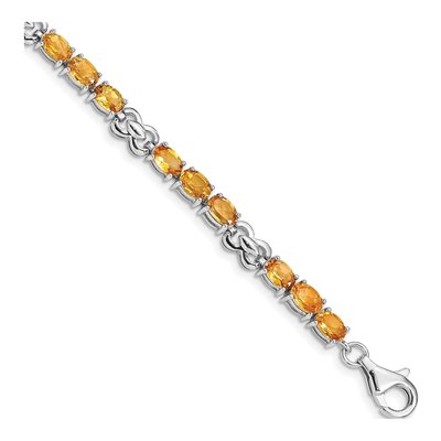 Sterling Silver Citrine Bracelet