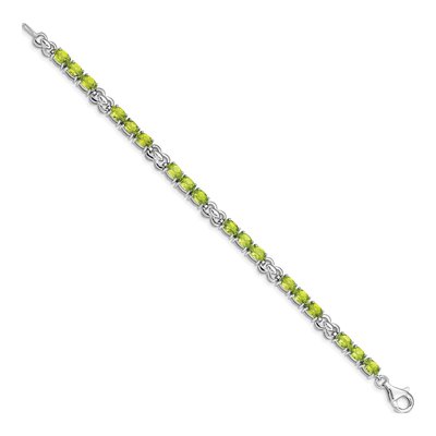 Sterling Silver Peridot Bracelet – view 2