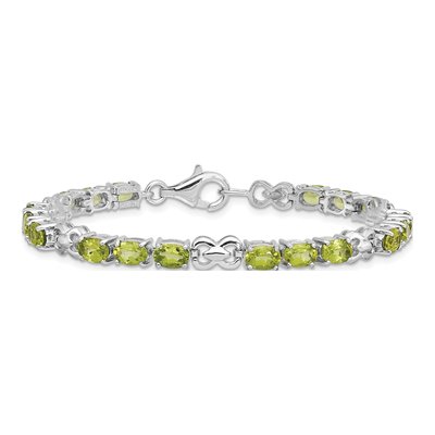 Sterling Silver Peridot Bracelet – view 3