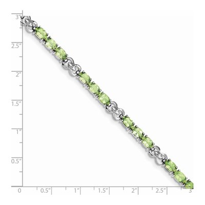 Sterling Silver Peridot Bracelet – view 4