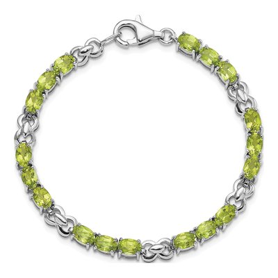 Sterling Silver Peridot Bracelet – view 5