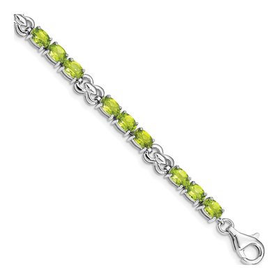 Sterling Silver Peridot Bracelet
