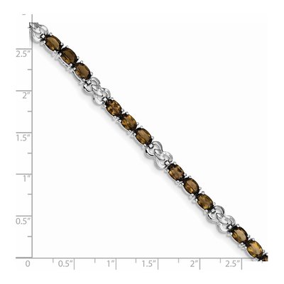 Sterling Silver Smoky Quartz Bracelet – view 4