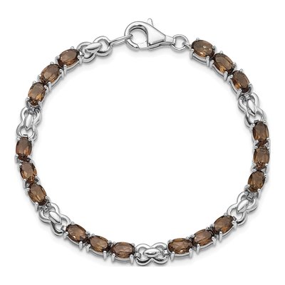 Sterling Silver Smoky Quartz Bracelet – view 5
