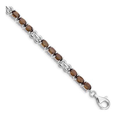 Sterling Silver Smoky Quartz Bracelet