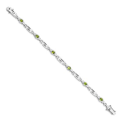 Sterling Silver Peridot Bracelet – view 3
