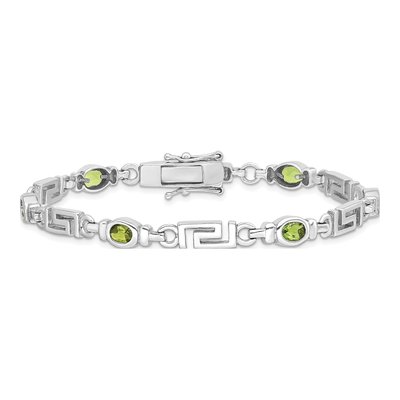 Sterling Silver Peridot Bracelet – view 4