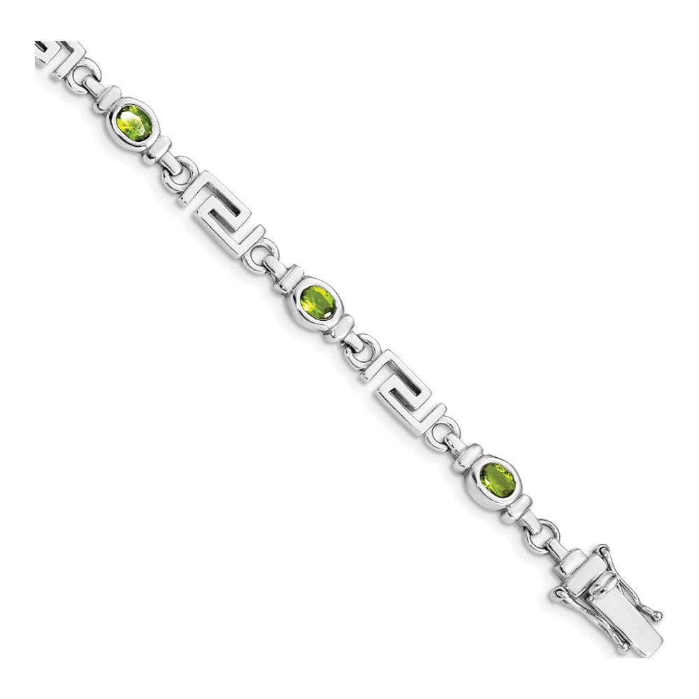 Sterling Silver Peridot Bracelet