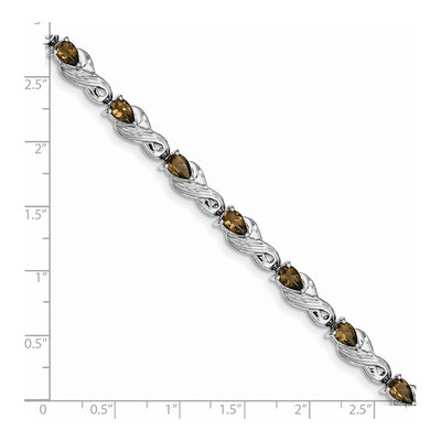 Sterling Silver Smoky Quartz Bracelet – view 3