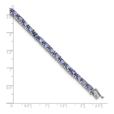 Sterling Silver Tanzanite Bracelet – view 5