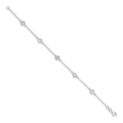 Sterling Silver CZ Bracelet – view 3