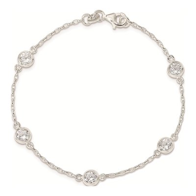 Sterling Silver CZ Bracelet – view 4