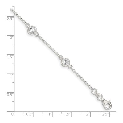 Sterling Silver CZ Bracelet – view 5