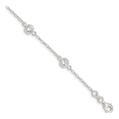 Sterling Silver CZ Bracelet