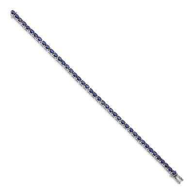 Sterling Silver Sapphire Bracelet – view 2