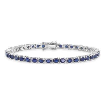 Sterling Silver Sapphire Bracelet – view 3