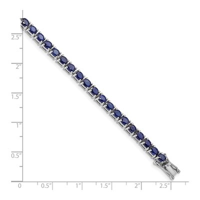 Sterling Silver Sapphire Bracelet – view 4