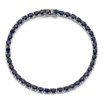 Sterling Silver Sapphire Bracelet – view 5