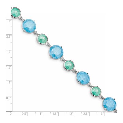 Sterling Silver CZ Ice Bracelet – view 3