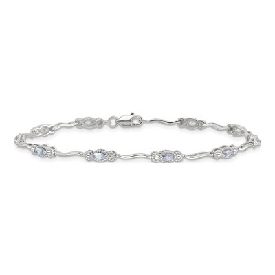 Sterling Silver Tanzanite Natural Bracelet – view 3
