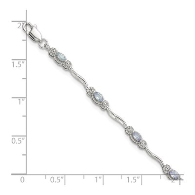 Sterling Silver Tanzanite Natural Bracelet – view 4