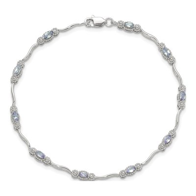 Sterling Silver Tanzanite Natural Bracelet – view 5