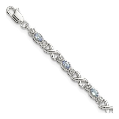 Sterling Silver Tanzanite Xs Bracelet