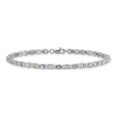 Sterling Silver Tanzanite Natural Bracelet – view 3