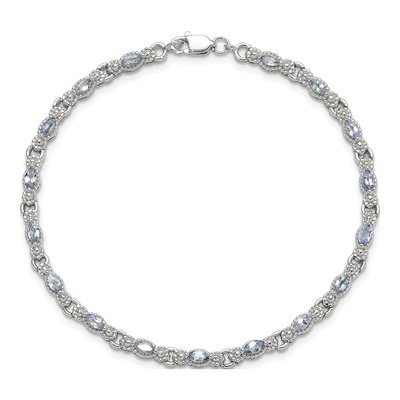 Sterling Silver Tanzanite Natural Bracelet – view 5