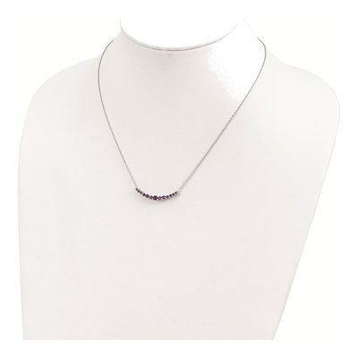Sterling Silver Amethyst Pendant Necklace – view 4