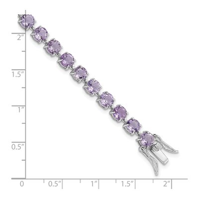 Sterling Silver Amethyst Bracelet – view 2