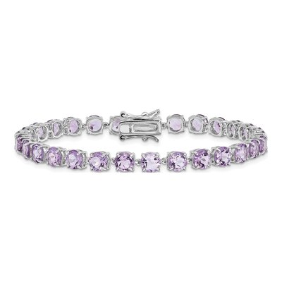 Sterling Silver Amethyst Bracelet – view 3