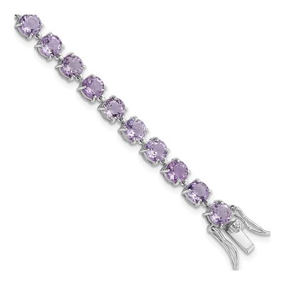 Sterling Silver Amethyst Bracelet
