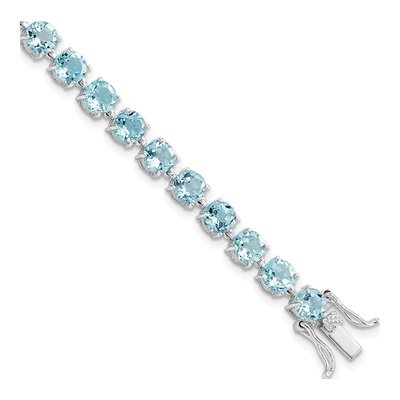 Sterling Silver Swiss Blue Topaz Bracelet