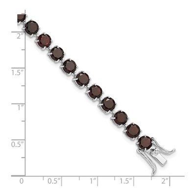 Sterling Silver Garnet Bracelet – view 5