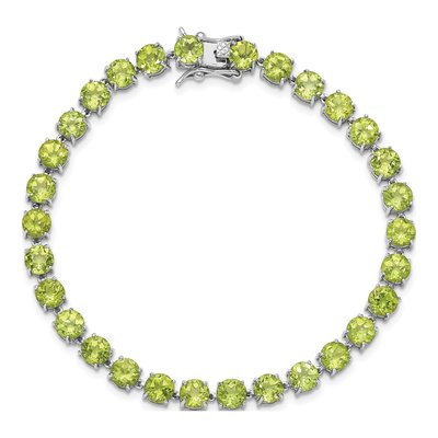 Sterling Silver Peridot Bracelet – view 5