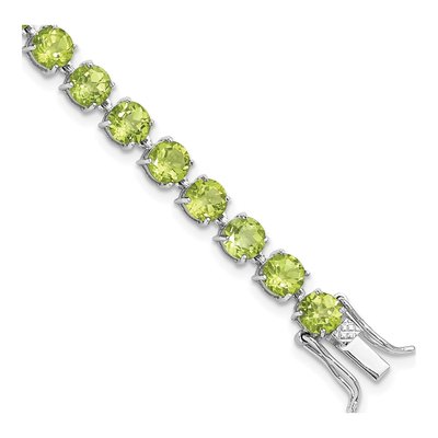Sterling Silver Peridot Bracelet