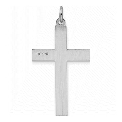 Sterling Silver Laser Cut Cross Pendant – view 5