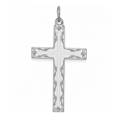 Sterling Silver Laser Cut Cross Pendant