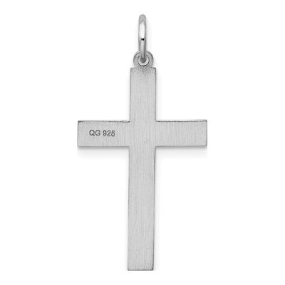 Sterling Silver Laser Cut Cross Pendant – view 4