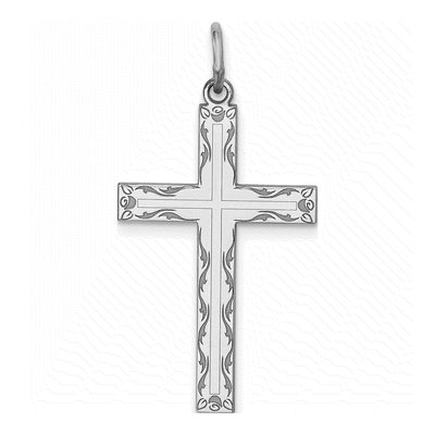 Sterling Silver Laser Cut Cross Pendant