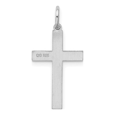 Sterling Silver Laser Cut Cross Pendant – view 4