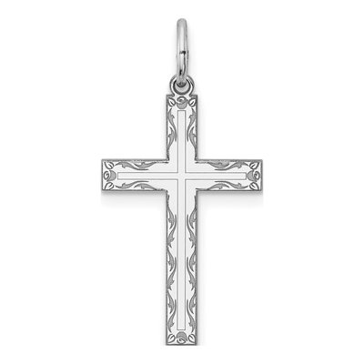 Sterling Silver Laser Cut Cross Pendant