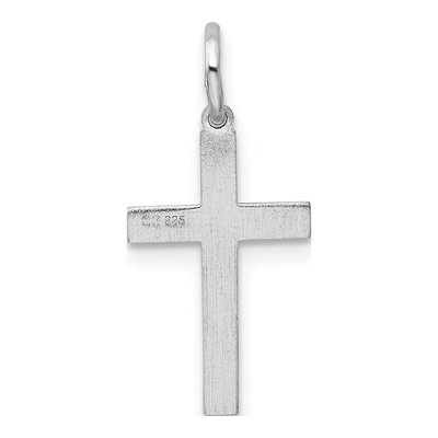 Sterling Silver Laser Cut Cross Pendant – view 4