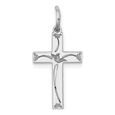 Sterling Silver Laser Cut Cross Pendant