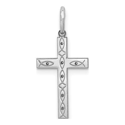 Sterling Silver Laser Cut Cross Pendant