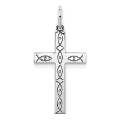 Sterling Silver Laser Cut Cross Pendant