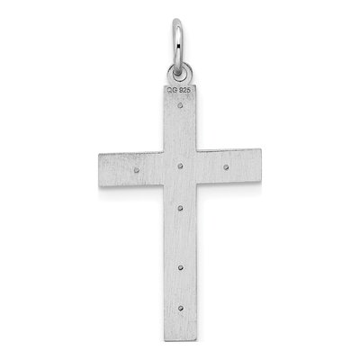 Sterling Silver Laser Cut Cross Pendant – view 4
